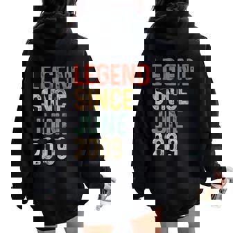 Legend 2009 16Th Birthday For 16 Year Old Women Oversized Hoodie Back Print - Thegiftio UK