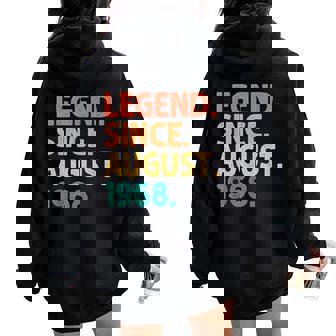 Legendince August 1968 Birthdayintage 1968 レディース オーバーサイズ パーカー バックプリント - Kawaiitshirt