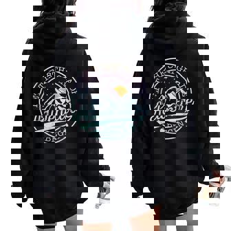 Let The 8Th Grade Adventure Begin Retro First Day Of School Women Oversized Hoodie Back Print - Thegiftio