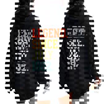 Leyenda Desde Julio De 1982 Para Hombres Es Julio De 1982 Women Oversized Hoodie Back Print - Regaloses