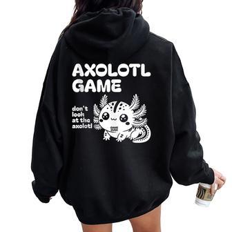 Lindo Juego De Ajolote Para Niñas Es Y Niños Divertidas Cosas Kawaii In Mangas Women Oversized Hoodie Back Print - Regaloses