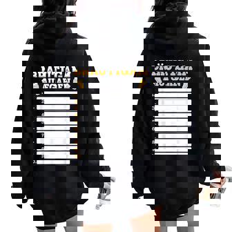 Liste De Contrôle Des Tâches Du Marié Jga – Enterrement Deie De Jeune Fille Diy Sweat à capuche oversize pour femme avec imprimé dans le dos - Cadeauxyz