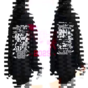 Little Miss Pre-K Grad 2025 Coquette Preschool Graduation Women Oversized Hoodie Back Print | Mazezy