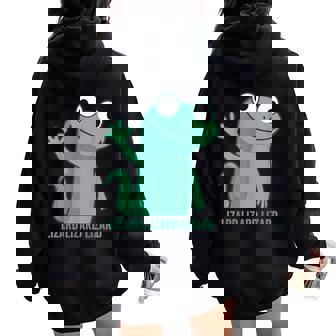 Lizard Lizard Lizard Meme Women Women Oversized Hoodie Back Print | Mazezy