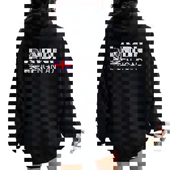 Londresouvenir Inglaterra Reino Unidoiajesacaciones Hombres Es Women Oversized Hoodie Back Print - Regaloses