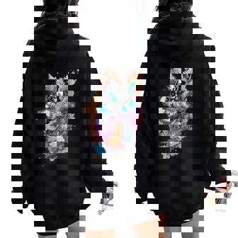 Lord Krishna Souvenir Inde Hindou Hommes S Enfants Sweat à capuche oversize pour femme avec imprimé dans le dos - Cadeauxyz
