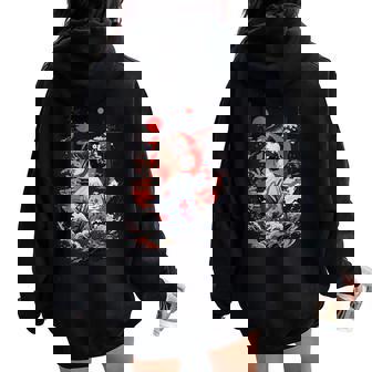 I Love Japan 東京都 日本の女の子 タトゥーアート レディース オーバーサイズ パーカー バックプリント - Kawaiitshirt