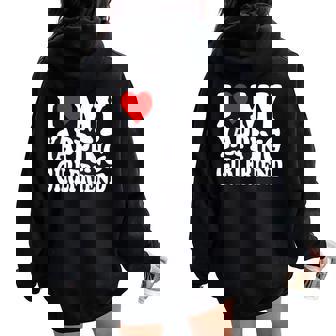 I Love My Yapping Girlfriend レディース オーバーサイズ パーカー バックプリント - Kawaiitshirt