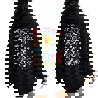 Madre Fiesta Cinco De Mayo Spanish Mother’S Day Latina Mom Women Oversized Hoodie Back Print | Mazezy
