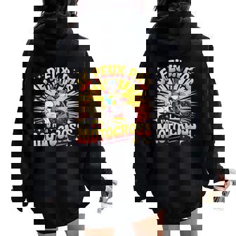 Maillot Je Peux Pas J'ai Motocross Humour Homme Enfant Sweat à capuche oversize pour femme avec imprimé dans le dos - Cadeauxyz