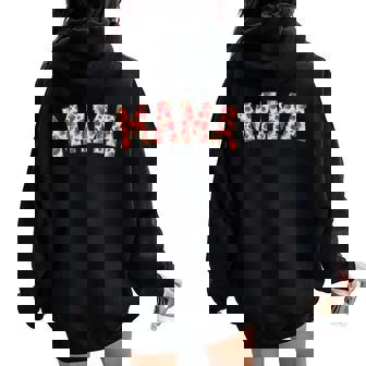 Mama Of The Berry First Birthday Strawberry Family Matching Women Oversized Hoodie Back Print - Thegiftio UK