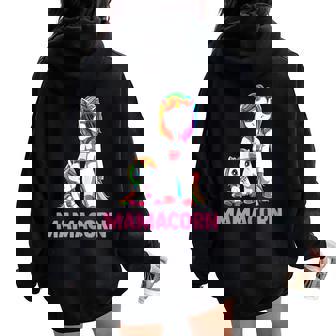 Mamá E Hija Unicornio Mamacornio Women Oversized Hoodie Back Print - Regaloses