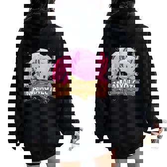 Mamaxolotl Mama Axolotl Mom For Mother's Day Axolotl Women Oversized Hoodie Back Print | Mazezy