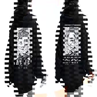 Marie Curie Historia Femenina Para Women Oversized Hoodie Back Print - Regaloses
