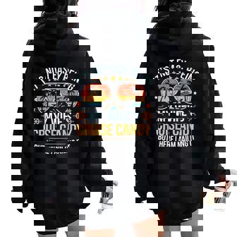 Matching Couples Cruise Candy Husband And Wife Cruise Women Oversized Hoodie Back Print | Mazezy