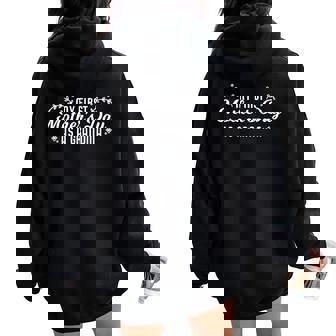 Mi Primer Día De La Madre Como Abuela Madres Women Oversized Hoodie Back Print - Regaloses