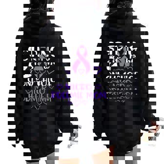 Micro Preemie Nicu New Mom Awareness Strong Premature Birth Women Oversized Hoodie Back Print - Thegiftio