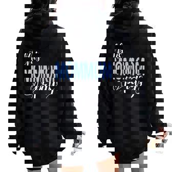 This Mom-Mom Prays Perfect Christian Mom-Mom Women Oversized Hoodie Back Print | Mazezy