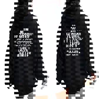 Mom Is Temporarily Out Of Order Sarcastic Women Oversized Hoodie Back Print - Thegiftio UK