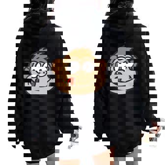 Mono Cuello Women Oversized Hoodie Back Print - Regaloses