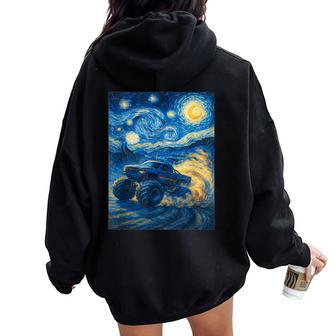 Monster Truck Adults Monster Truck Women Women Oversized Hoodie Back Print - Thegiftio UK