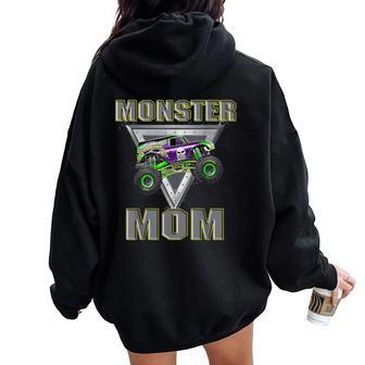 Monster Truck Mom Monster Truck Lovers Women Oversized Hoodie Back Print - Thegiftio UK