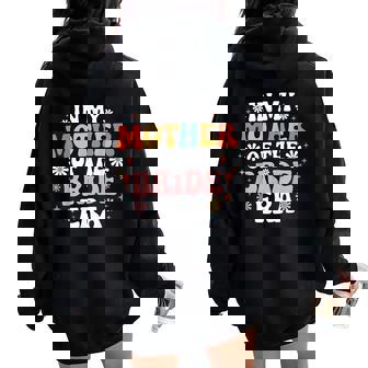 In My Mother Of The Bride Era Retro Wedding Mom Floral Women Oversized Hoodie Back Print - Thegiftio