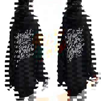 Motherhood Is My Ministry Christian Mama Mother's Day Women Oversized Hoodie Back Print | Mazezy