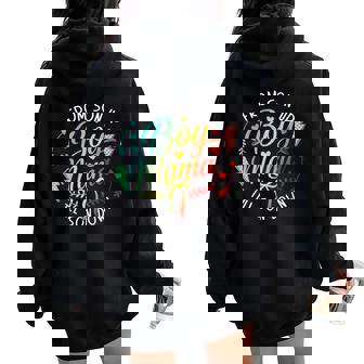 Mother's Day Boy Mama From Son Up To Sun Down Mom Mama Women Oversized Hoodie Back Print - Thegiftio