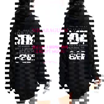 Nicaragua Mom Cool Nicaraguan Women Oversized Hoodie Back Print | Mazezy