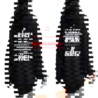 Najlepsza Mama Na Swiecie Polish Mom Polski Mother Women Oversized Hoodie Back Print | Mazezy