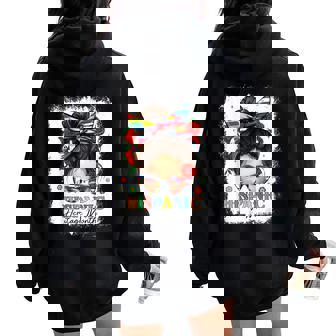 National Hispanic Heritage Month Latina Power Women Women Oversized Hoodie Back Print | Mazezy