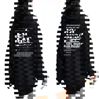 Need Prayer Tap My Shoulder Christian On Back Women Oversized Hoodie Back Print | Mazezy