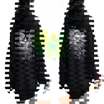 Nicaragua Guardabarranco Nicaraguan Bird Centroamérica Cuello Women Oversized Hoodie Back Print - Regaloses