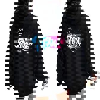 Niñas Idea De Regalo Divertido Humor Nombre Para Aitana Cuello Women Oversized Hoodie Back Print - Regaloses