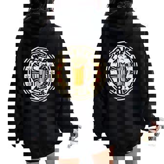 No Beer No Life ヴィンテージドリンク ビール愛好家 ビールファン向け レディース オーバーサイズ パーカー バックプリント - Kawaiitshirt