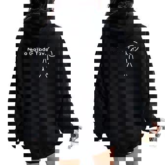No Golf Today Sad Stickman Golfer Golfers Women Women Oversized Hoodie Back Print | Mazezy