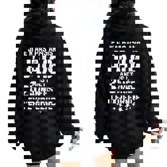 No Tengo 43 Años Tengo 18 Años Con 25 Años De Experiencia Cuello Women Oversized Hoodie Back Print - Regaloses