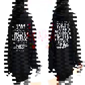 In My Nonna Era Floral Mother's Day Flower Girly Women Women Oversized Hoodie Back Print - Thegiftio