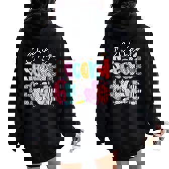 Oh Hey Second Grade Back To School Happy First Day Of School Women Oversized Hoodie Back Print | Mazezy