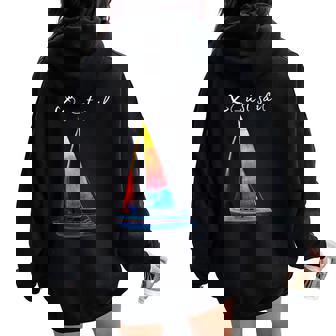 Oile Deoile Pourports Nautiques Sweat à capuche oversize pour femme avec imprimé dans le dos - Cadeauxyz