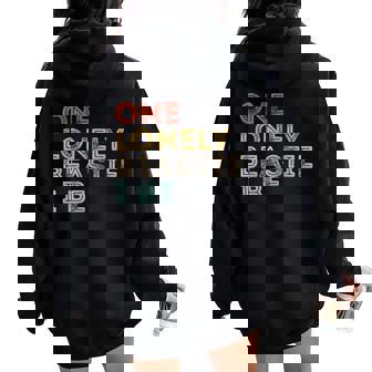 One Lonely Beastie I Be Quote Sarcastic Women Oversized Hoodie Back Print | Mazezy
