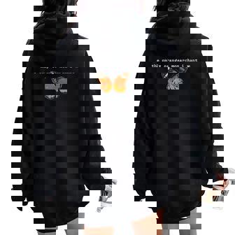 The Only Orange Monarch I Want Orange Monarch Butterfly Women Oversized Hoodie Back Print - Thegiftio