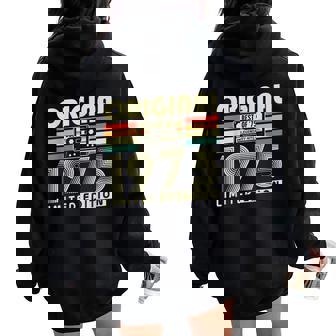 Original 1975Intage Regalo Cumpleaños 50 Años Hombre Women Oversized Hoodie Back Print - Regaloses