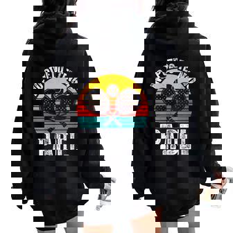 Padel Divertido No Puedo Tengo Pádel Padelista Deportistas Cuello Women Oversized Hoodie Back Print - Regaloses