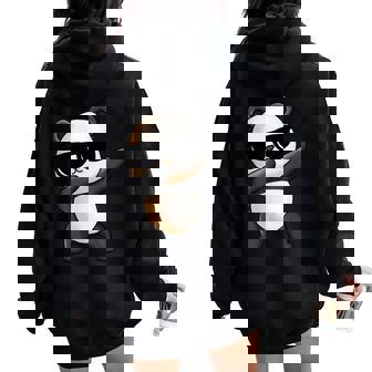 Panda Dabbing Pour Enfants Garçons Et Filles Amoureux Des Pandas Pour Hommes Et S Sweat à capuche oversize pour femme avec imprimé dans le dos - Cadeauxyz