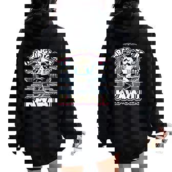 Panda De Gimnasio Entrenamiento Paraer Kawaii Lindo Anime Entrenamiento Fitness Women Oversized Hoodie Back Print - Regaloses