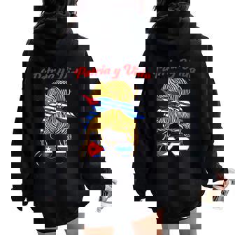 Patria Yidaos Cubain Bandera Cuba Es En Gafas Deol Women Oversized Hoodie Back Print - Regaloses