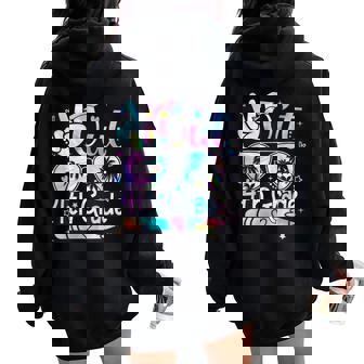 Peace Out Fourth Grade Cute Tie Dye Last Day Of 4Th Grade Women Oversized Hoodie Back Print - Thegiftio UK