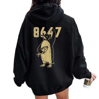 Penguins Flippers Up 8647 For Women Women Oversized Hoodie Back Print - Thegiftio UK